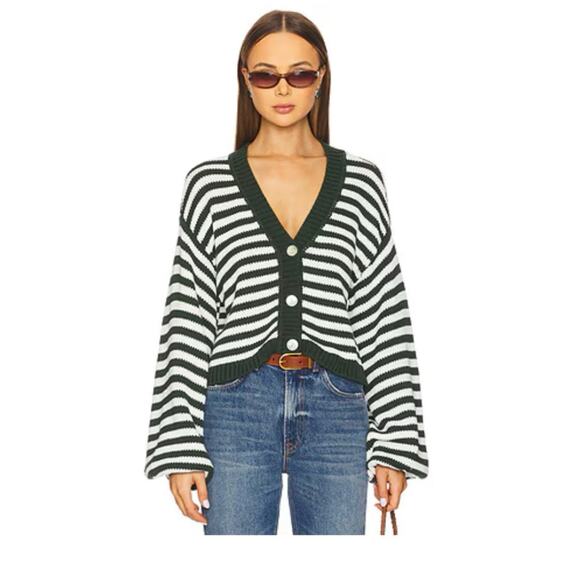 NWT Show Me Your Mumu Revolve Good Karma Cardigan in Forest Green Size Large - Picture 2 of 8